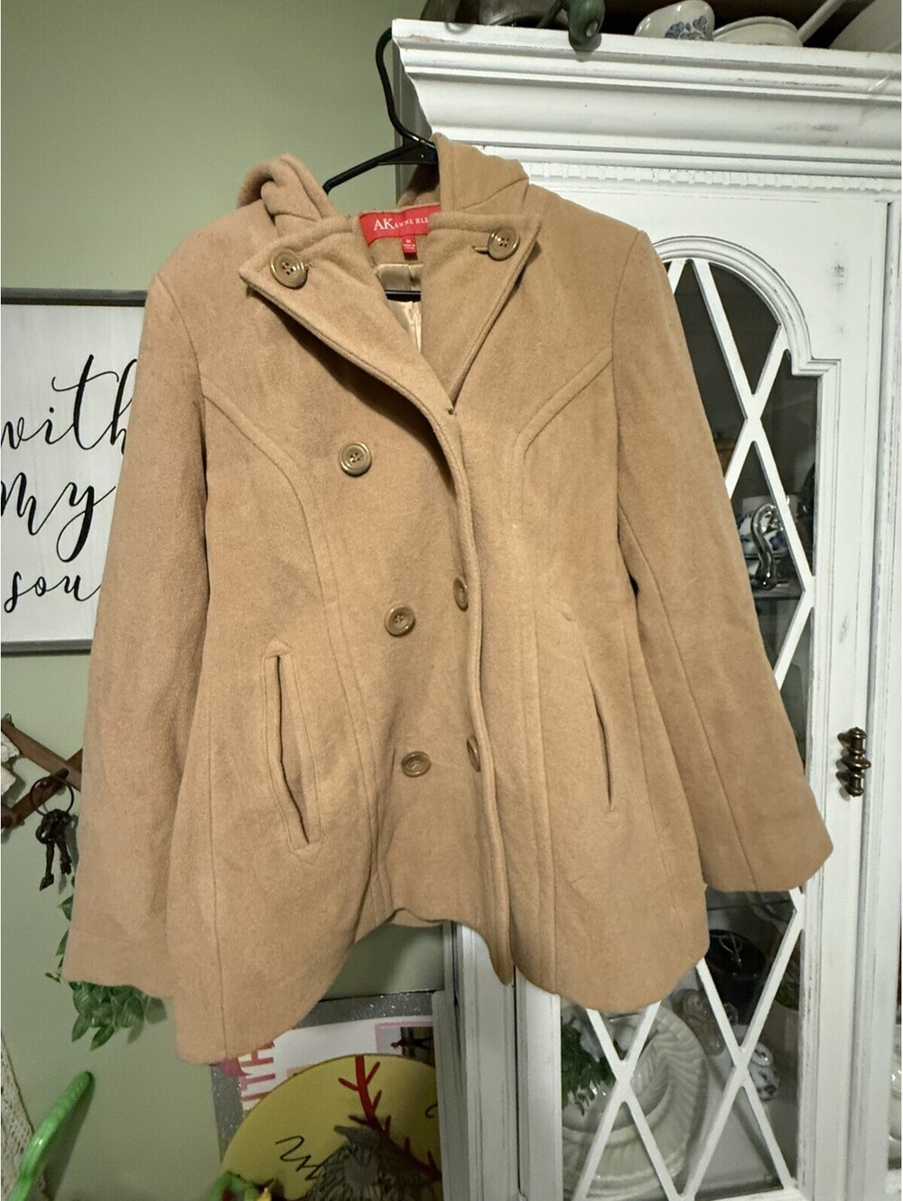 AK Anne Klein Jacket 80% Wool, 20% Nylon / Lining 100% Polyester